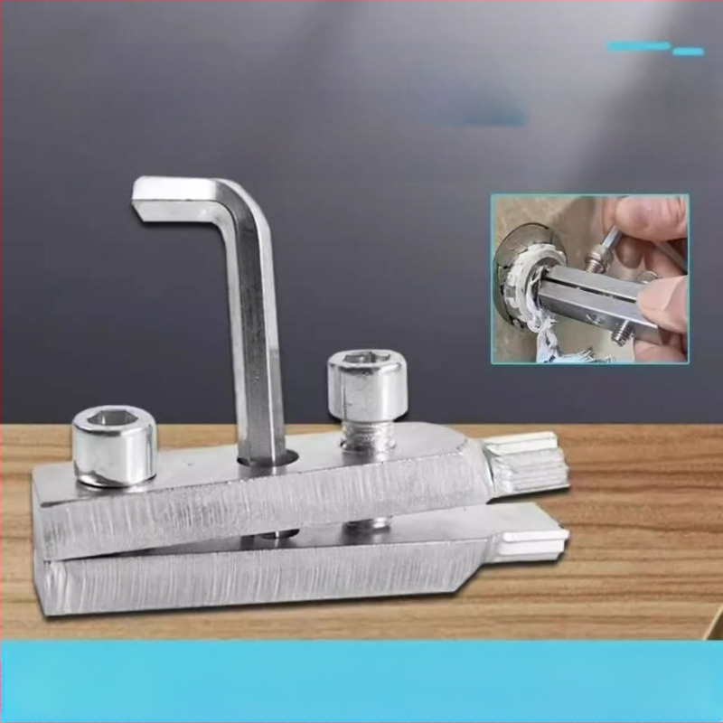 Многофункционален екстрактор за счупени резби и винтове за кранове и водопроводи, съвместим с електрически ъглов шлайф, 24V