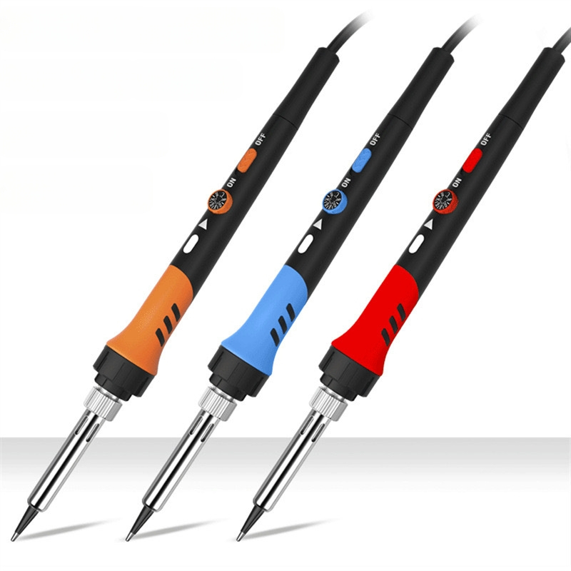 Σετ ηλεκτρικού κόλλητήρα με ρυθμιζόμενη θερμοκρασία για ηλεκτρονική συγκόλληση και συντήρηση, λαβή από καουτσούκ, 240V