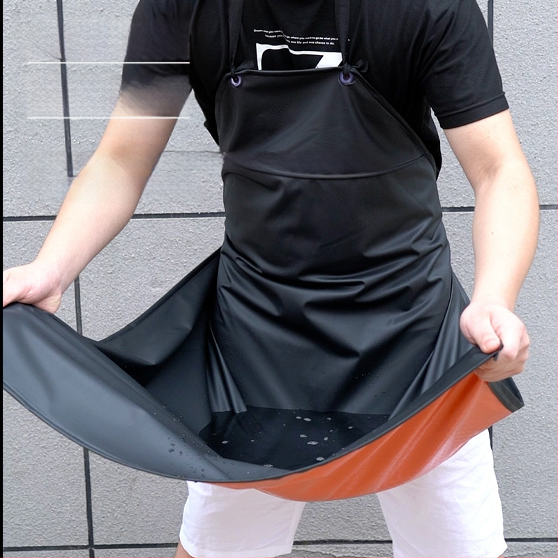 Kötény, ujjatlan, vízálló és szennyeződés elleni védelemmel, kompozit anyagból