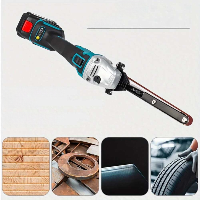 Електрически лентов шлайф за модифициран ъглошлайф, полиране на ножове и ножици, малък дървообработващ инструмент — Материал: алумина