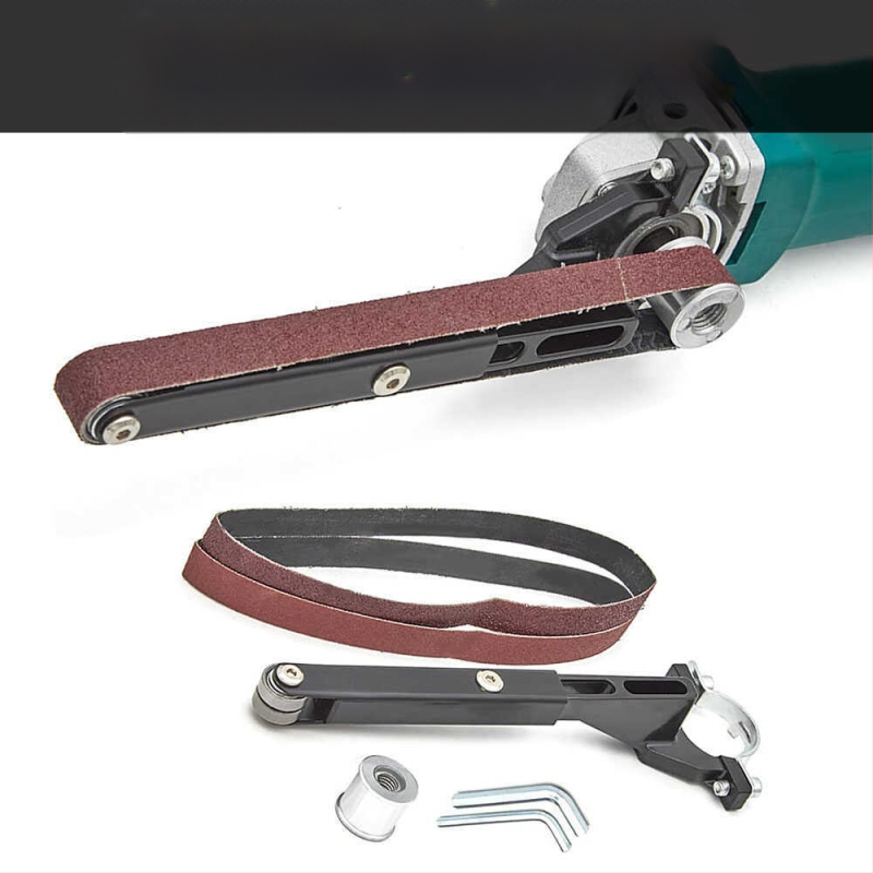 Електрически лентов шлайф за модифициран ъглошлайф, полиране на ножове и ножици, малък дървообработващ инструмент — Материал: алумина