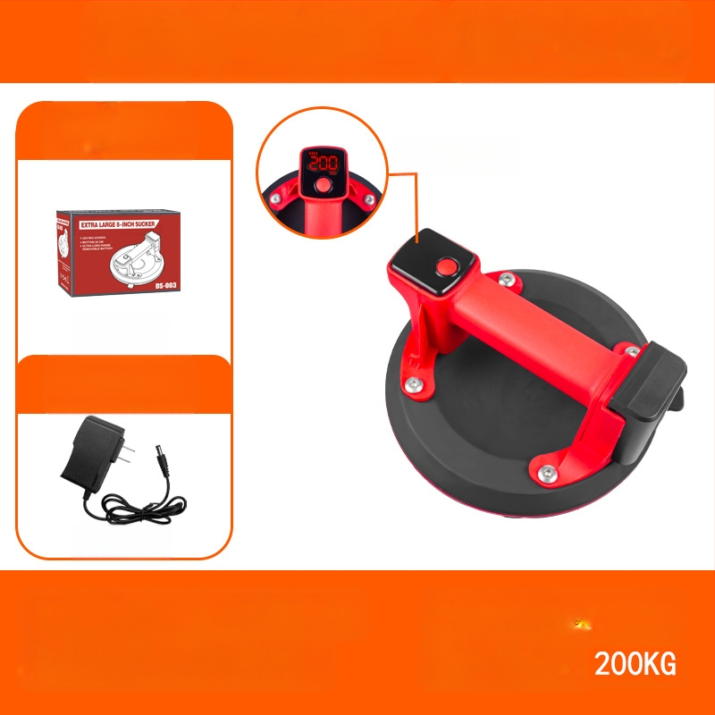 Електрически вакуумен държач за плочки и стъкло с цифров дисплей, автоматично възстановяване на въздуха, висока мощност, тежък товар