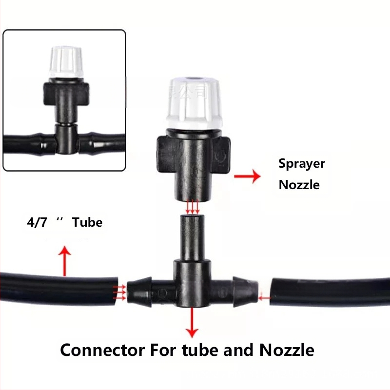 Set de irigare microspray — PVC, capacitate 500 ml, atomizare excelentă, pentru grădinărit casnic și spații verzi publice