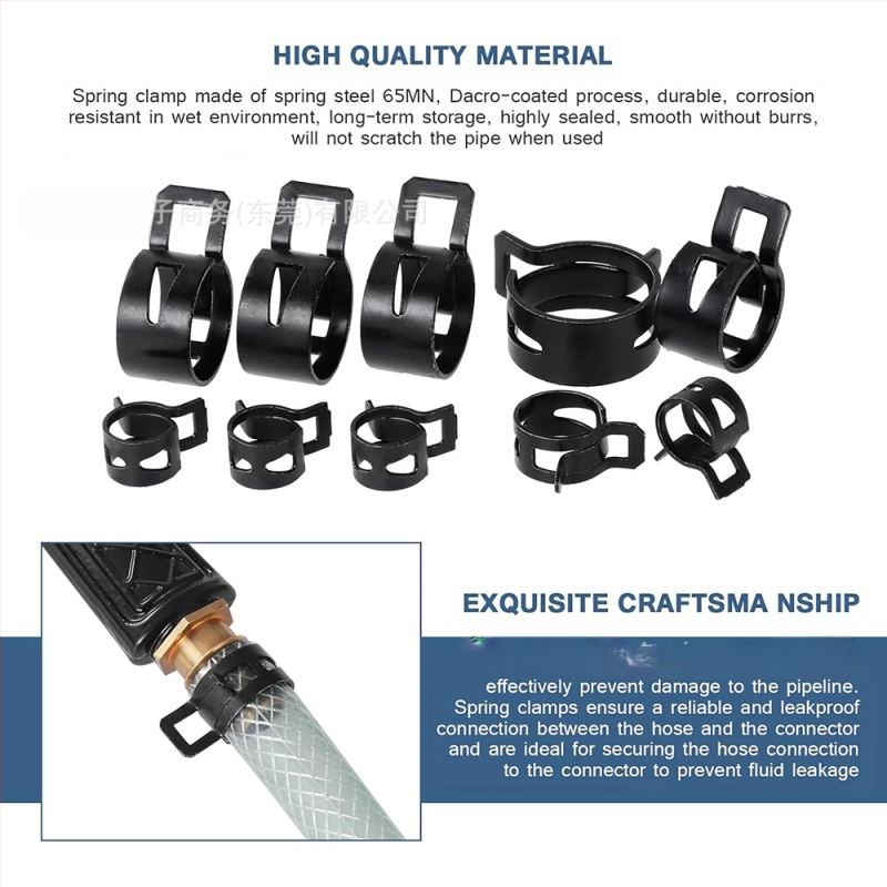 65Mn čelična opružna stezaljka za snop cijevi, nominalni i pričvrsni promjer 10–21 mm, Galaxy Valley