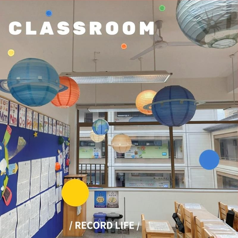 Planeto dekoracijos pakabinamas darželiui ir klasei (Medžiaga: Plastikas; Prekė: Young Pu; Amžius: 0–3 metų; 3C: Žaislai nuo 14 metų)