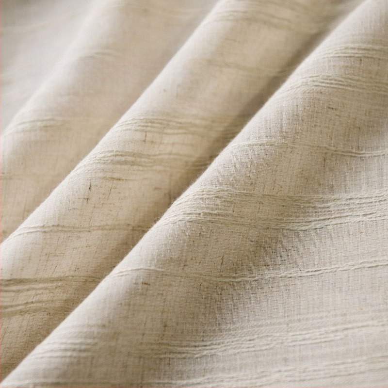 Japonų stiliaus skaidri dirbtinio lino užuolaida su džakardo audimu – dekoratyvi, modernus minimalistinis stilius; svetainė, miegamasis, biuras, restoranas, įėjimas, balkonas