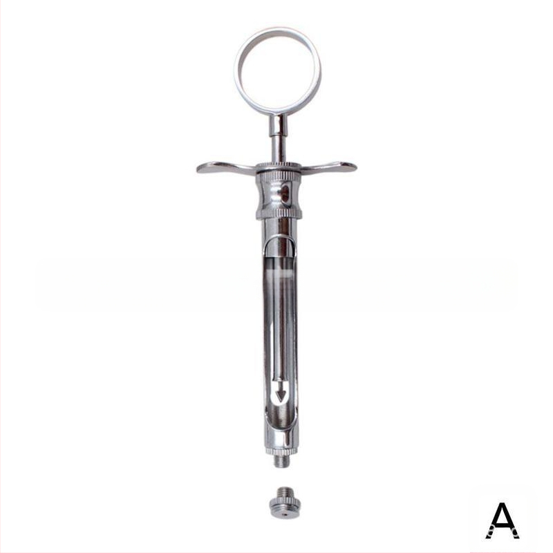 Siringă dentară cu două capete: vârf cu cârlig și vârf ascuțit, instrument oral din oțel inoxidabil