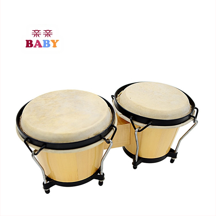 Tamburin gyerekeknek, fa testtel és bőr fejével
