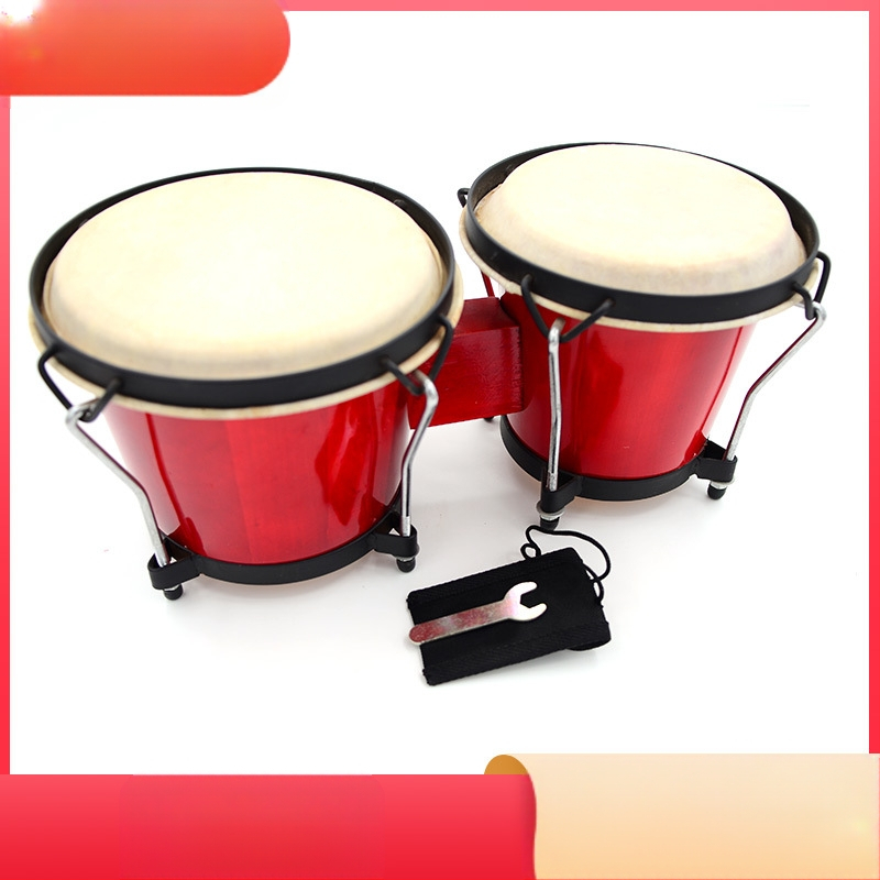 Tamburin gyerekeknek, fa testtel és bőr fejével