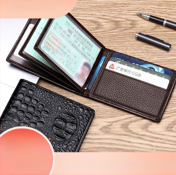 Θήκη PU δερμάτινη θήκη για δίπλωμα οδήγησης – ανθεκτική θήκη καρτών για άδειες οδήγησης, διαβατήρια και πιστοποιητικά, αστικού στυλ, καθημερινή χρήση.