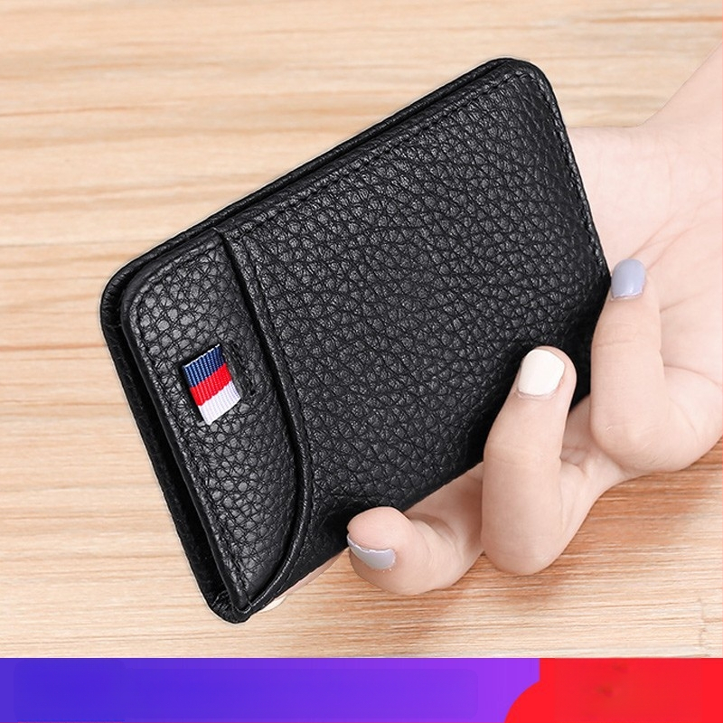 Συμπαγής πολυλειτουργικός φάκελος για άδεια οδήγησης και πιστοποιητικό κυκλοφορίας οχήματος, ultra-λεπτός φάκελος PU δέρματος, μεγάλης χωρητικότητας, πορτοφόλι με ένα φύλλο