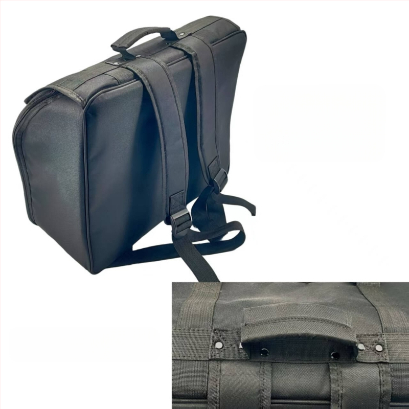 Чанта за бас музикален инструмент — полиестер, подплата полиестер, извита презрамка, износоустойчива, намалява натоварването