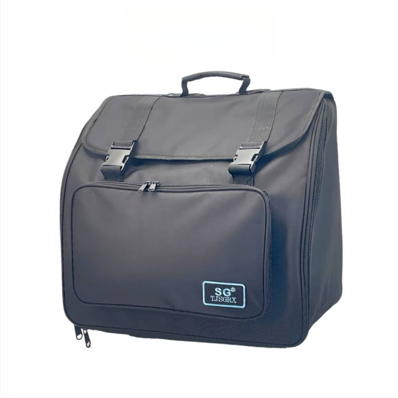 Чанта за бас музикален инструмент — полиестер, подплата полиестер, извита презрамка, износоустойчива, намалява натоварването