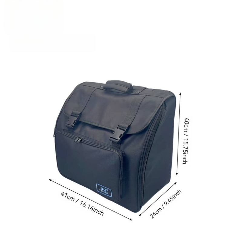 Чанта за бас музикален инструмент — полиестер, подплата полиестер, извита презрамка, износоустойчива, намалява натоварването