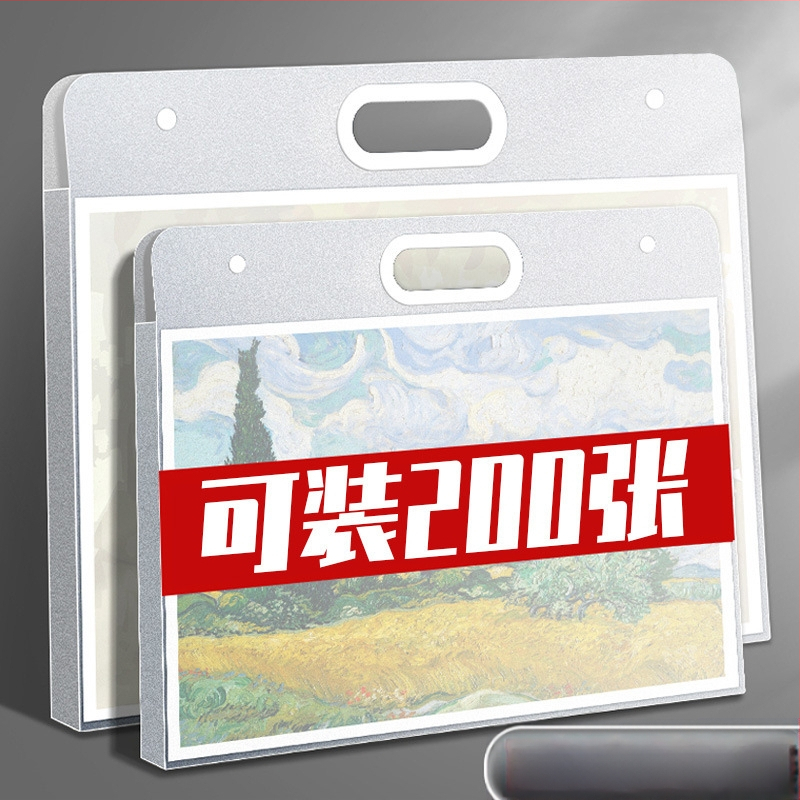 Yuzhi Пластмасов албум за съхранение на изкуство, A4/4K/8K, за скици, 1 страница, персонализиране налично, печат на лого възможен