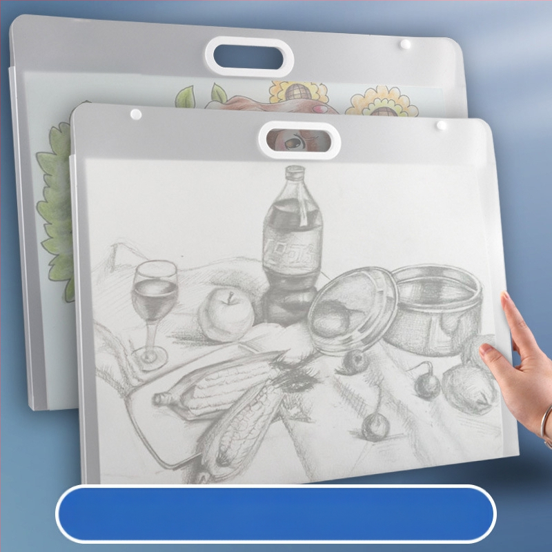 Yuzhi Пластмасов албум за съхранение на изкуство, A4/4K/8K, за скици, 1 страница, персонализиране налично, печат на лого възможен