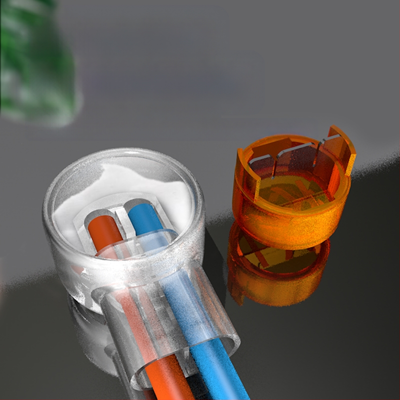 Конектор за мрежов и телефонен кабел със бърз монтаж, K1/K2/K3, водоустойчива капачка за кримп