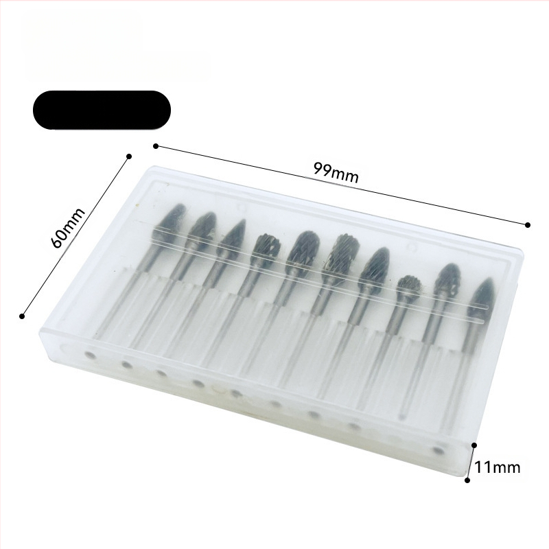 Rotējošā slīpēšanas galva no volfrāma karbīda (cementētais karbīds) – piemērota metāliem un akmeņiem