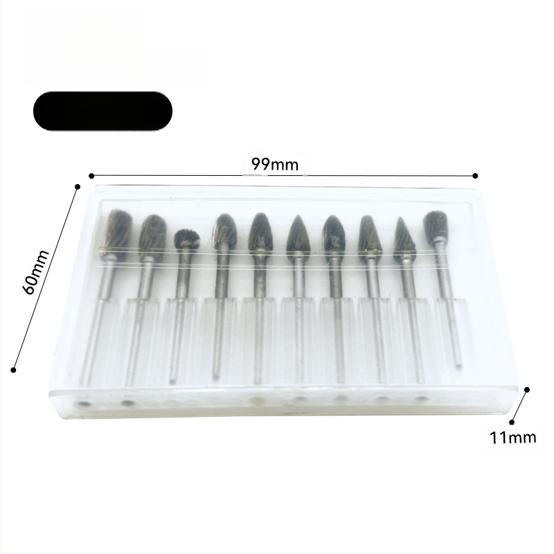 Rotējošā slīpēšanas galva no volfrāma karbīda (cementētais karbīds) – piemērota metāliem un akmeņiem