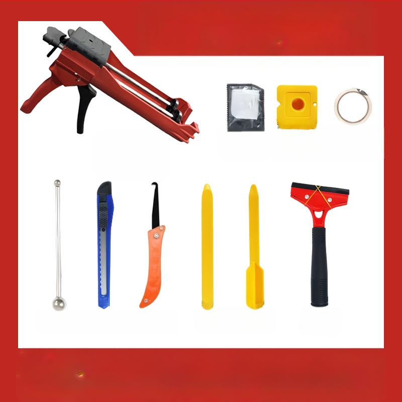 Πιστόλι αρμώματος πλακιδίων, χειροκίνητο πλαστικό εργαλείο για αρμούς κεραμικών πλακιδίων. Σώμα από πλαστικό. Βάρος 0,6 kg. Χωρητικότητα 400.