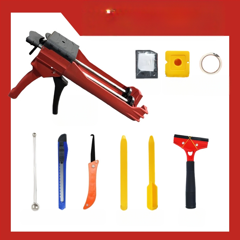 Πιστόλι αρμώματος πλακιδίων, χειροκίνητο πλαστικό εργαλείο για αρμούς κεραμικών πλακιδίων. Σώμα από πλαστικό. Βάρος 0,6 kg. Χωρητικότητα 400.