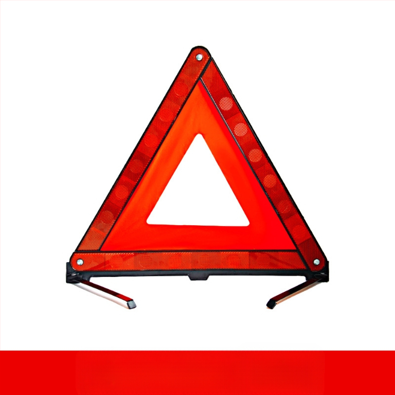 Automobilinis atšvaitinis trikampis su tripodu – ABS plastikas, sulankstomos tripodas, automobilių sauga, licencijuotas privataus prekinio ženklo ženklinimas