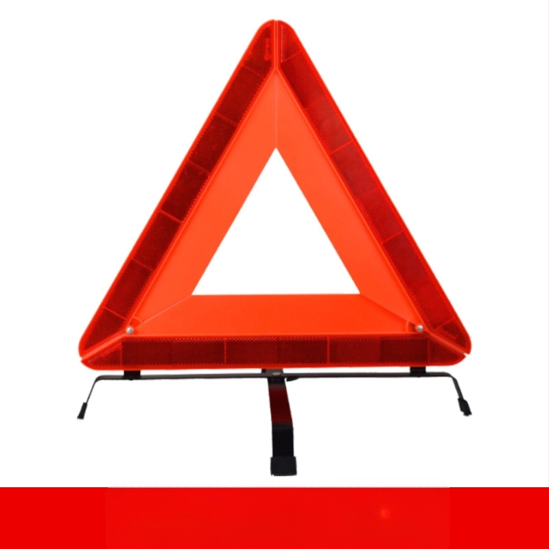 Automobilinis atšvaitinis trikampis su tripodu – ABS plastikas, sulankstomos tripodas, automobilių sauga, licencijuotas privataus prekinio ženklo ženklinimas