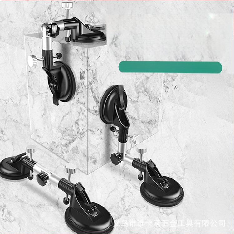 Регулируем всасыващ държач за стъкло, керамични плочки и каменни плочи – здраво фиксиране и нивелиране на прав ъгъл