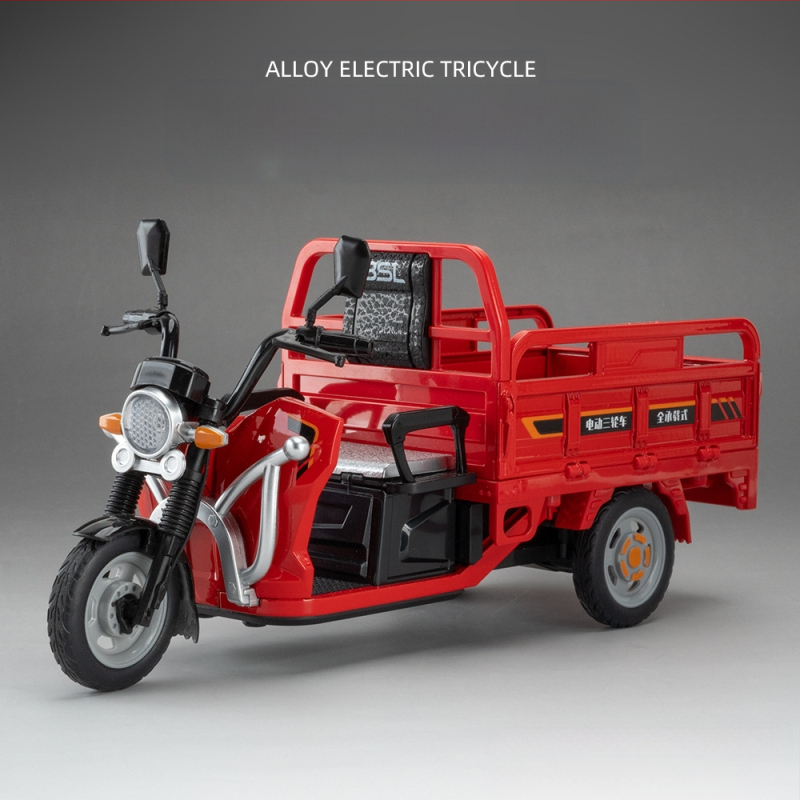 Модел на триколесен мотоциклет, с мигащи светлини и звукови ефекти; статичен модел; категория: мотоциклет модел; подходящ за възраст 7-14.