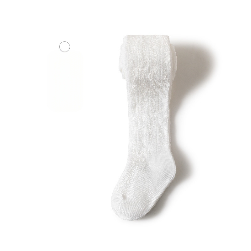 Gyerekeknek pamut harisnyák tavasszal, könnyű, lyukacsos mintázatú harisnyák 1–3 éveseknek