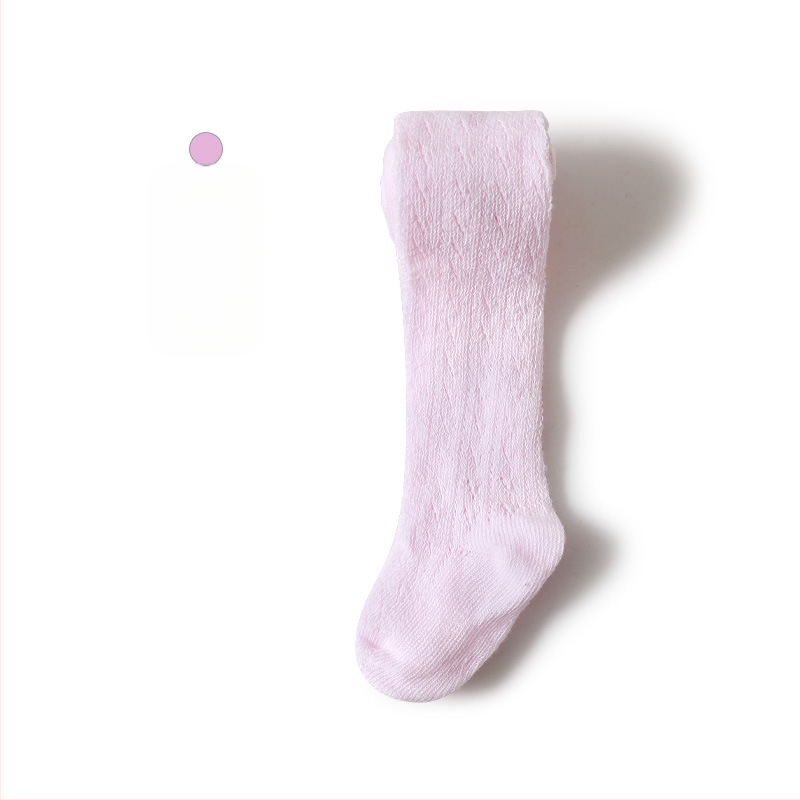 Gyerekeknek pamut harisnyák tavasszal, könnyű, lyukacsos mintázatú harisnyák 1–3 éveseknek