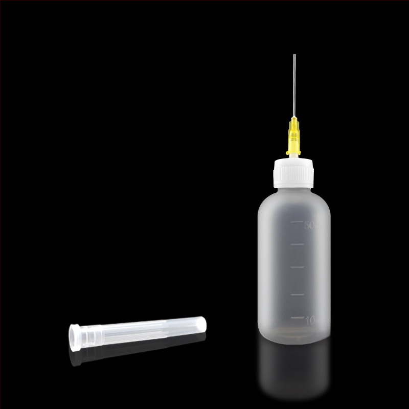 Βιομηχανική φιάλη δοσομέτρησης με βελόνα για αλκοόλ, ρητίνη και φλουξ – κιτ 1 – συντήρηση τηλεπικοινωνιών