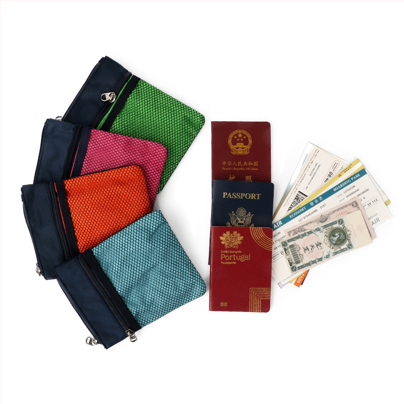 QISE Paso dėklas – Oxford audinys, vandeniui atsparus, apsauga nuo vagystės, dėvėjimu atsparus, unisex, Verslo stiliaus, Paso ir dokumentų organizatorius