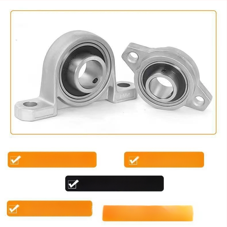 DIY μικρή κάθετη θήκη ρουλεμάν με διαμαντοειδές σχήμα, σετ με εσωτερικές διαμέτρους 8/10/12 mm, χυτοσίδηρος, μοντέρνος μινιμαλισμός