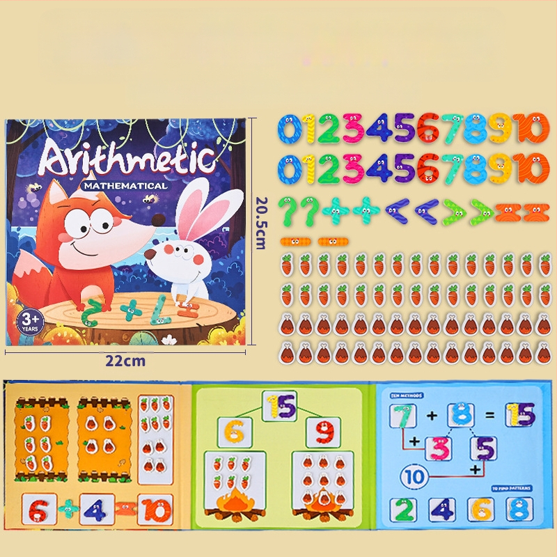 Μαγνητικός Δίσκος Διάσπασης Κλασμάτων: Χάρτινο Εκπαιδευτικό Παιχνίδι DIY για Παιδιά 4–6 ετών, Διανοητική Ανάπτυξη