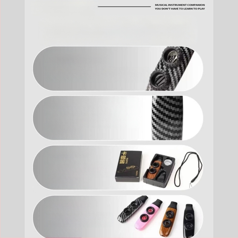 Kazoo pūšļinstruments — sākotnēji draudzīgs instruments, mācīties nav nepieciešams, profesionālā tremolo līmenis.