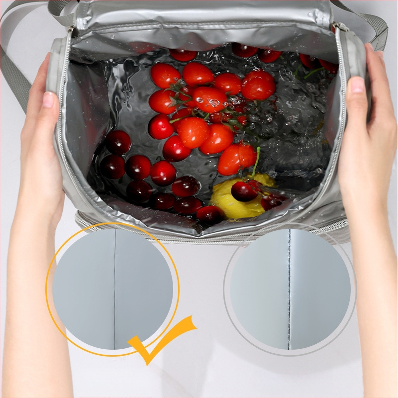 Szigetelt étel-szállítási hátizsák, 17L, poliészter, hordozható vállpánttal, csomagolás 26 db