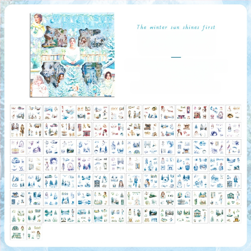 Joyful ретро комплект стикери за дневник - самозалепващи, печатна изработка, IP авторизация: Няма