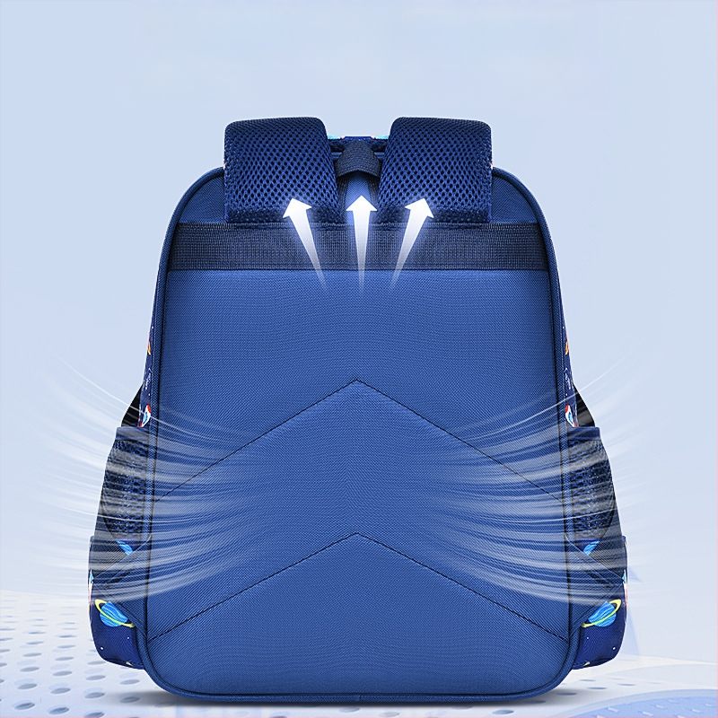 Училищна раница за деца (Унисекс; платно; дишаща; принт с аниме карикатури)