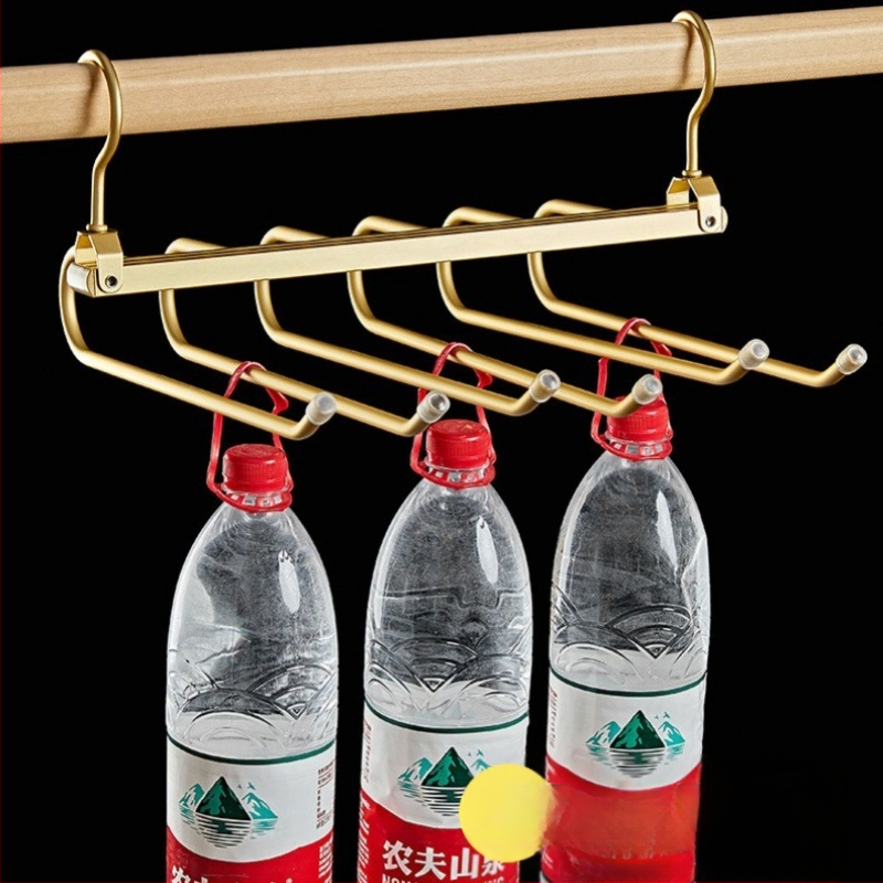 Sulankstomas kelnių laikiklis, kelių lygių iš aliuminio lydinio, žąsies formos dizainas, namų drabužių spintai