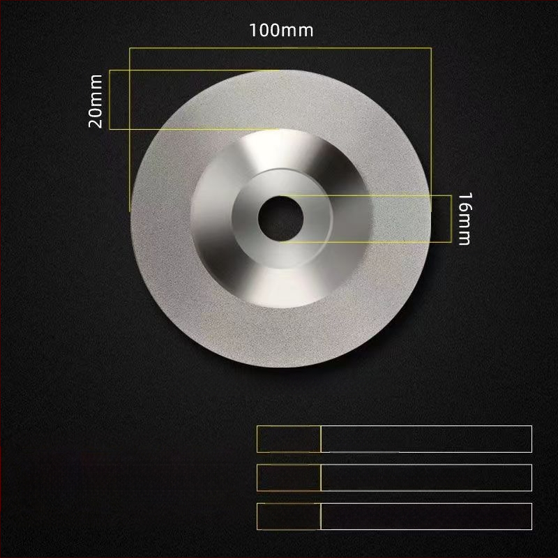 Junhao Диамантен чашовиден диск за ъглошлайф – електроплакиран, модел Diamond, за керамична обработка