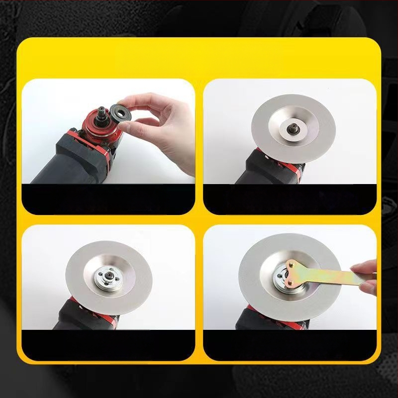 Junhao Диамантен чашовиден диск за ъглошлайф – електроплакиран, модел Diamond, за керамична обработка