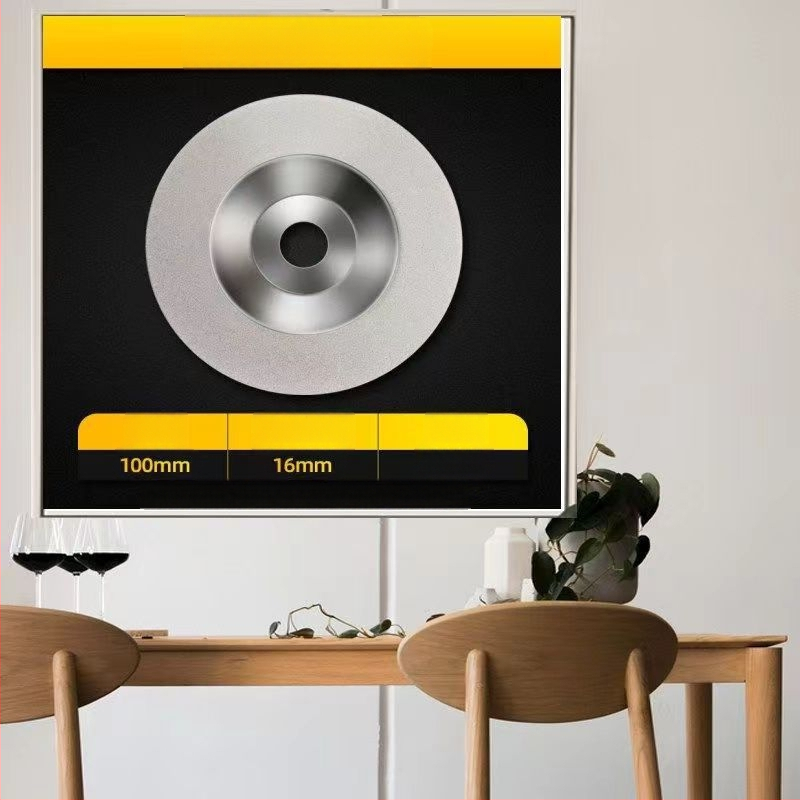 Junhao Диамантен чашовиден диск за ъглошлайф – електроплакиран, модел Diamond, за керамична обработка