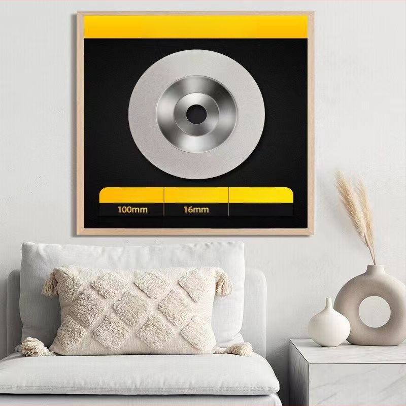 Junhao Диамантен чашовиден диск за ъглошлайф – електроплакиран, модел Diamond, за керамична обработка