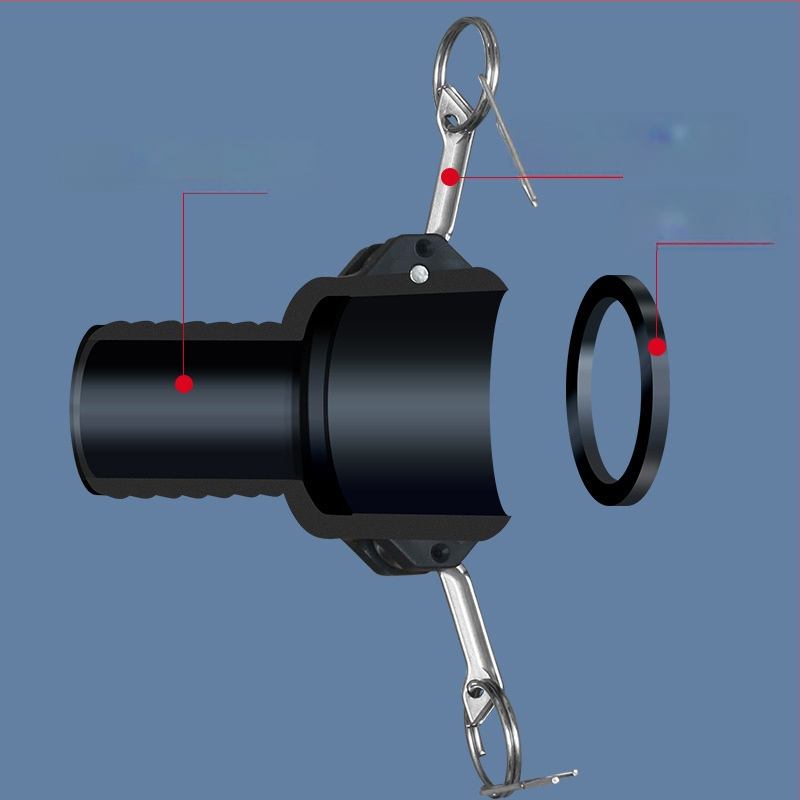 C-typ rýchly konektor s reduktorom pre výtok oleja z sudu