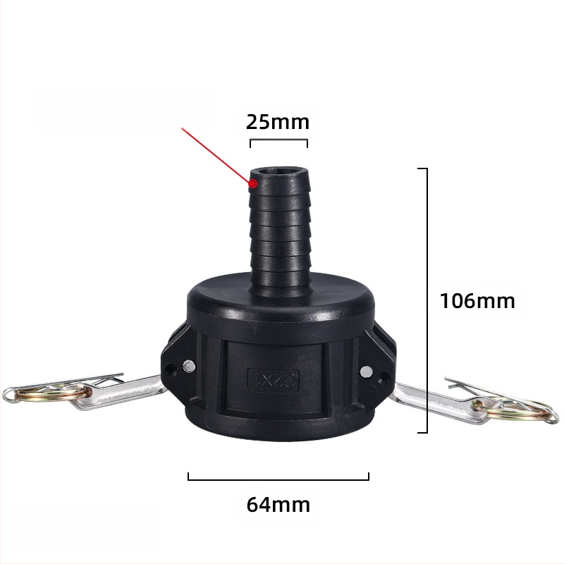 C-typ rýchly konektor s reduktorom pre výtok oleja z sudu