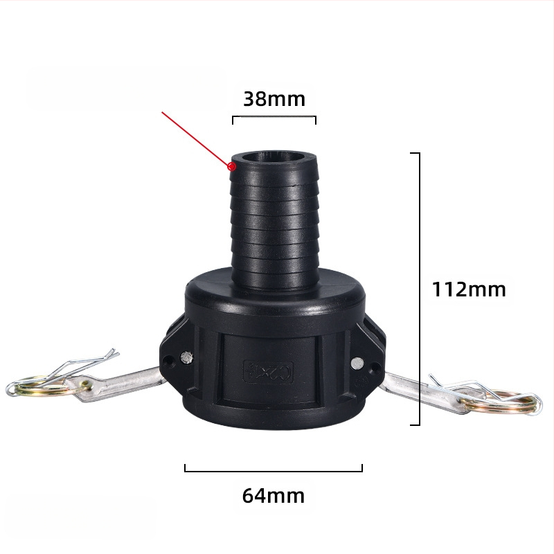 C-typ rýchly konektor s reduktorom pre výtok oleja z sudu