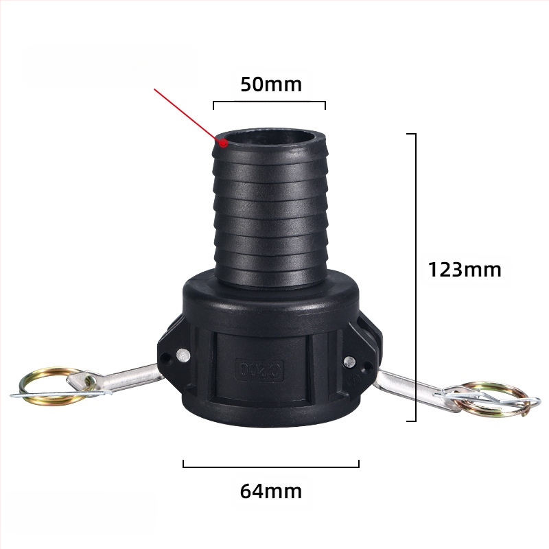 C-typ rýchly konektor s reduktorom pre výtok oleja z sudu