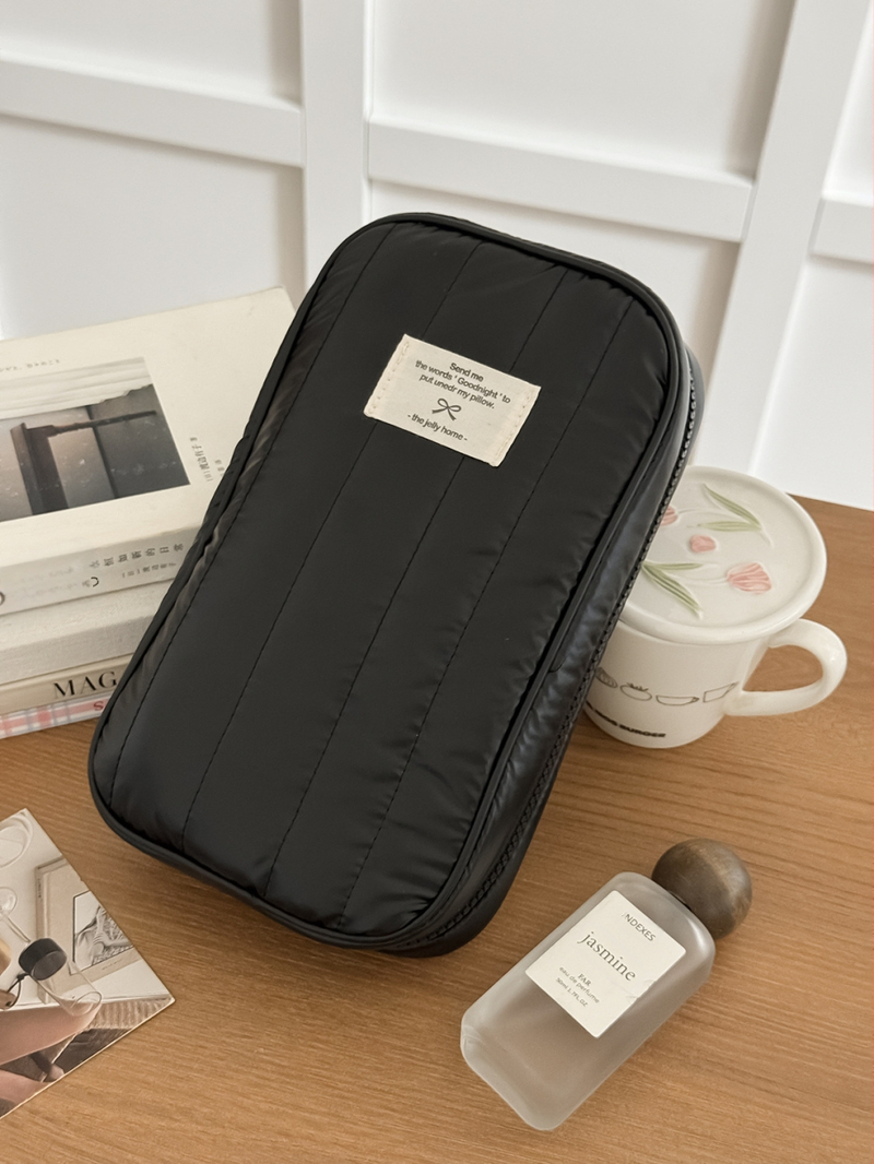 Pieštukų dėklas ir kabelių organizatorius - PU medžiaga, atsparus vandeniui, itin lengvas, didelė talpa, poliesterio įdaila