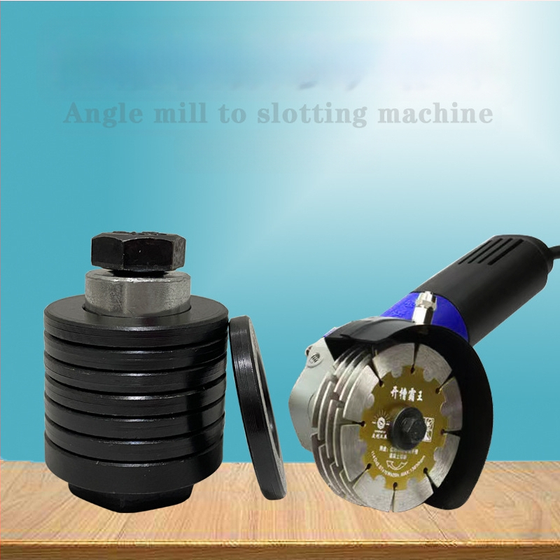 100 típusú sarokcsiszolóhoz készült slotoló adapter; hidraulikus slotoló adapter; többfunkciós; készlet több vágókoronggal